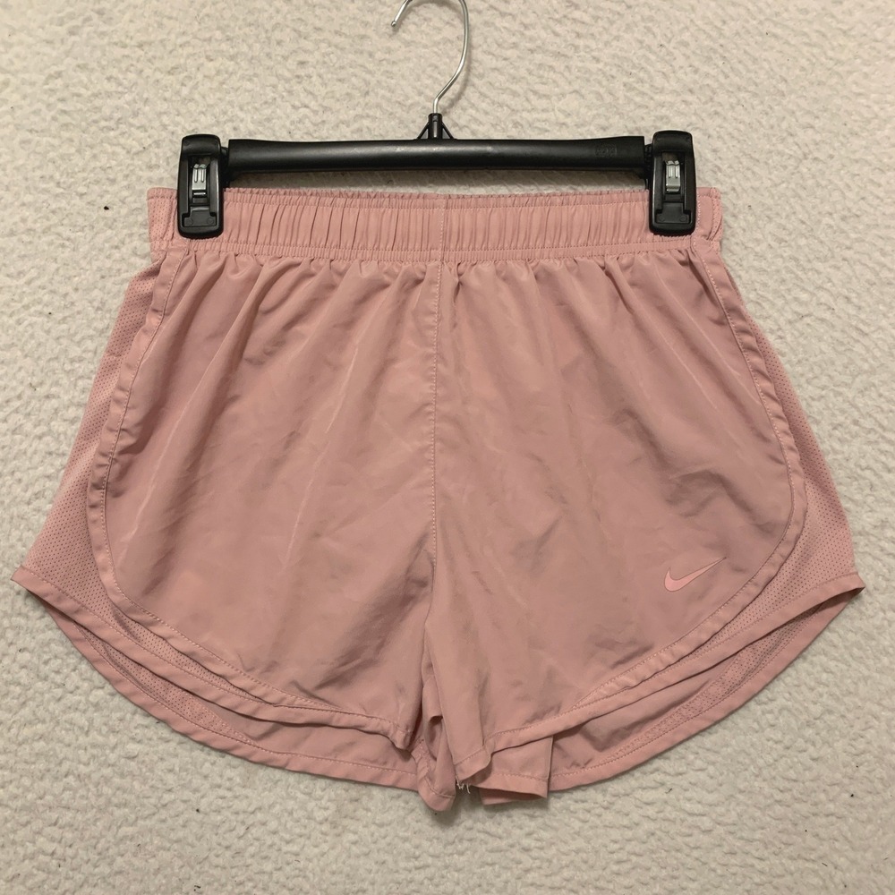 Nike Dri-FIT Tempo Running Shorts Size S (26x3) Mauve Mesh Trim Pink CU8890-633